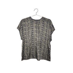Breckenridge II Patterned Silk Blouse